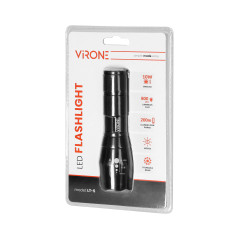 LED-ficklampa CREE 10W med zoom, 800lm, 3 x AAA, aluminiumkonstruktion | HandlaSmidigt.se