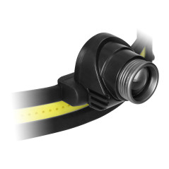 Pannlampa LED COB + CREE med 1200 mAh batteri