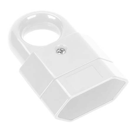 Europlatt uttag, 10A, vit, 50 st.