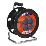 Brytande trumvinda IP44 4x2P+Z (Schuko) 16A 230V