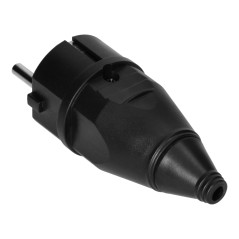 Verktygsuttag 2P+Z Uni-Schuko, svart | HandlaSmidigt.se