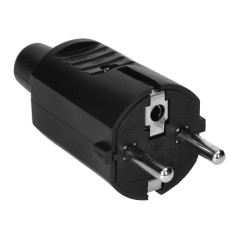 Verktygsuttag 2P+Z Uni-Schuko, svart | HandlaSmidigt.se