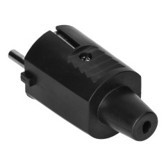 Verktygsuttag 2P+Z Uni-Schuko, svart | HandlaSmidigt.se