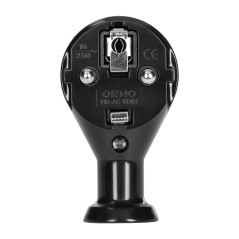 Vinklad kontakt 2P+Z, Uni-Schuko, svart, 24 st. | HandlaSmidigt.se
