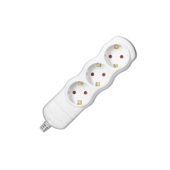 Grenuttag 3x2P+Z Schuko, vit | HandlaSmidigt.se