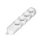 Förgrening fleruttag 4x2P+Z, vit