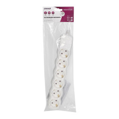 Grenuttag 6x2P+Z Schuko, vit | HandlaSmidigt.se