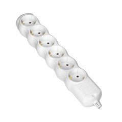Grenuttag 6x2P+Z Schuko, vit | HandlaSmidigt.se
