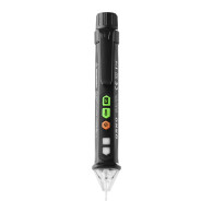 Indukcyjny tester napięcia z latarką, 12-1000V, AC/DC, czarny