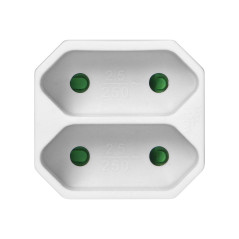 Grenuttag 2x2P euro, vit, 20 st. | HandlaSmidigt.se
