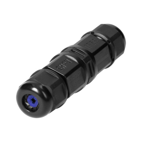 MICRO kabelanslutningskontakt, rak, IP68, 2x1,0mm2, 450V/10A, 2 st.