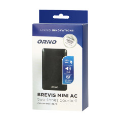 Elektromekanisk tvåtonig ringklocka BREVIS MINI AC, 230V, svart | HandlaSmidigt.se
