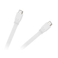 Kabel HDMI-HDMI platt vit 2.0V 1,8M