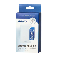 Ringklocka tvåtonig BREVIS MINI AC, 230V, snövit | HandlaSmidigt.se