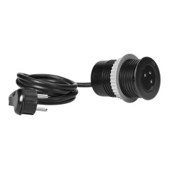 Infällt uttag i bänkskivan 2P+Z med EasyEject-system, USB 3.0, 1,5m + adapter till USB | HandlaSmidigt.se
