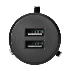 Laddare 2XUSB 3,4A, infälld i bord, svart | HandlaSmidigt.se