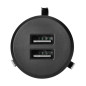 Laddare 2XUSB 3,4A, infälld i bord, svart