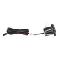 Laddare 2XUSB 3,4A, infälld i bord, svart
