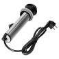 Infällt möbeluttag med 6 cm med USB-laddare och 1,5 m kabel, 3x2P+Z, 2xUSB (typ A och typ C), rostfritt stål.