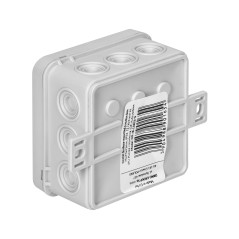 Burk för CLICK, IP54, 12 genomföringar, 75x75x41mm, grå, 66 st. | HandlaSmidigt.se