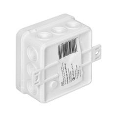 Låda för CLICK, IP54, 12 genomföringar, 75x75x41mm, vit | HandlaSmidigt.se