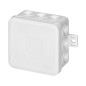 Burk för CLICK, IP54, 12 genomföringar, 75x75x41mm, vit, 66 st.