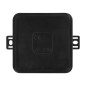 Askburk för CLICK, IP54, 12 genomföringar, 85x85x41mm, svart