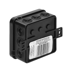 Askburk för CLICK, IP54, 12 genomföringar, 85x85x41mm, svart | HandlaSmidigt.se