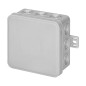Askburk CLICK, IP54, 12 genomföringar, 85x85x41mm, grå