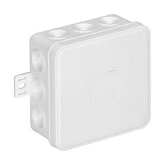 Askburk för CLICK, IP54, 12 genomföringar, 85x85x41mm, vit | HandlaSmidigt.se