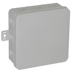 Burk om CLICK, IP54, 12 genomföringar, 100x100x41mm, grå, 32 st.