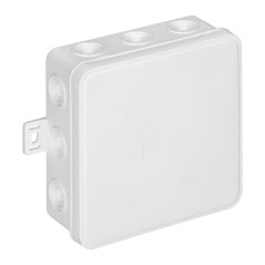 Burk för CLICK, IP54, 12 genomföringar, 100x100x41mm, vit | HandlaSmidigt.se