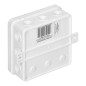 Burk för CLICK, IP54, 12 genomföringar, 100x100x41mm, vit