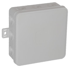 Låda för CLICK, IP54, 12 genomföringar, 100x100x41mm, vit, 32 st.