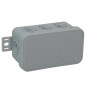 Burk för CLICK, IP54, 8 genomföringar, 80x45x41mm, grå, 100 st.