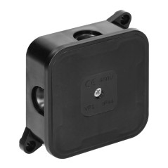 Burk för ECO, IP44, 400V, 4 gummikontakter, 85x85x35mm, svart | HandlaSmidigt.se