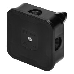 Burk för ECO, IP44, 400V, 4 gummikontakter, 85x85x35mm, svart | HandlaSmidigt.se
