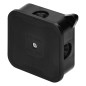 Burk för ECO, IP44, 400V, 4 gummikontakter, 85x85x35mm, svart