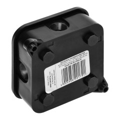 Burk för ECO, IP44, 400V, 4 gummikontakter, 85x85x35mm, svart | HandlaSmidigt.se