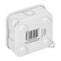 Burk för ECO, IP44, 400V, 4 gummikontakter, 85x85x35mm, vit