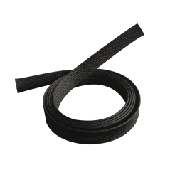 Svart polyesterkabelkanal för A/V-kablar 1m/40mm