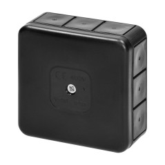 Askburk för PRO, IP55, 400V, 12 genomföringar, 85x85x37mm, svart | HandlaSmidigt.se