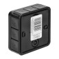 Askburk för PRO, IP55, 400V, 12 genomföringar, 85x85x37mm, svart