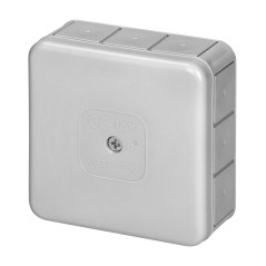 Burk för PRO, IP55, 400V, 12 genomföringar, 85x85x37mm, grå | HandlaSmidigt.se