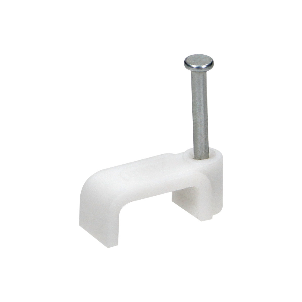 Kabelklämma platt för kabel YDYp 3 x 2,5 mm2, 14x6 mm (100 st) Kabelklämma platt för kabel YDYp 3 x 2,5 mm2, 14x6 mm (100 st)