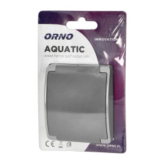 Utomhus vägguttag enkel 2P+Z Schuko AQUATIC, IP44, grå-grafit | HandlaSmidigt.se