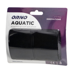 Gniazdo podwójne 2x2P+Z Schuko AQUATIC, IP44, czarne | HandlaSmidigt.se