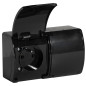 Dubbel uttag 2x2P+Z AQUATIC, IP44, svart, 10 st.