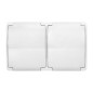 Dubbel uttag 2x2P+Z AQUATIC, IP44, vit