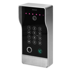 Jag översätter från polska till svenska:

GUARDO enkelhusvideodörrtelefonset med fingeravtrycksläsare, närhetsläsare, kodlås…